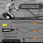 New Upgraded Spring Rubber Coated Ropeless Battle Rope Unisex Portable Detachable Fitness Elastic Stick Full Body Workout Fat Burning Core Training Home Gym Outdoor Sports Exercise Resistance Training Stick for Men Women Begi mbzr