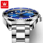 OLEVS 5885 Brand Original Authentic Watches for Man Luxury Gift Box Steel Band Calendar Quartz Men's Watch