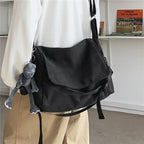 Canvas Crossbody Bags for Men Large Capacity Simple Messenger Bag Casual Ins Students School Bags Men's Shoulder Bag Satchel