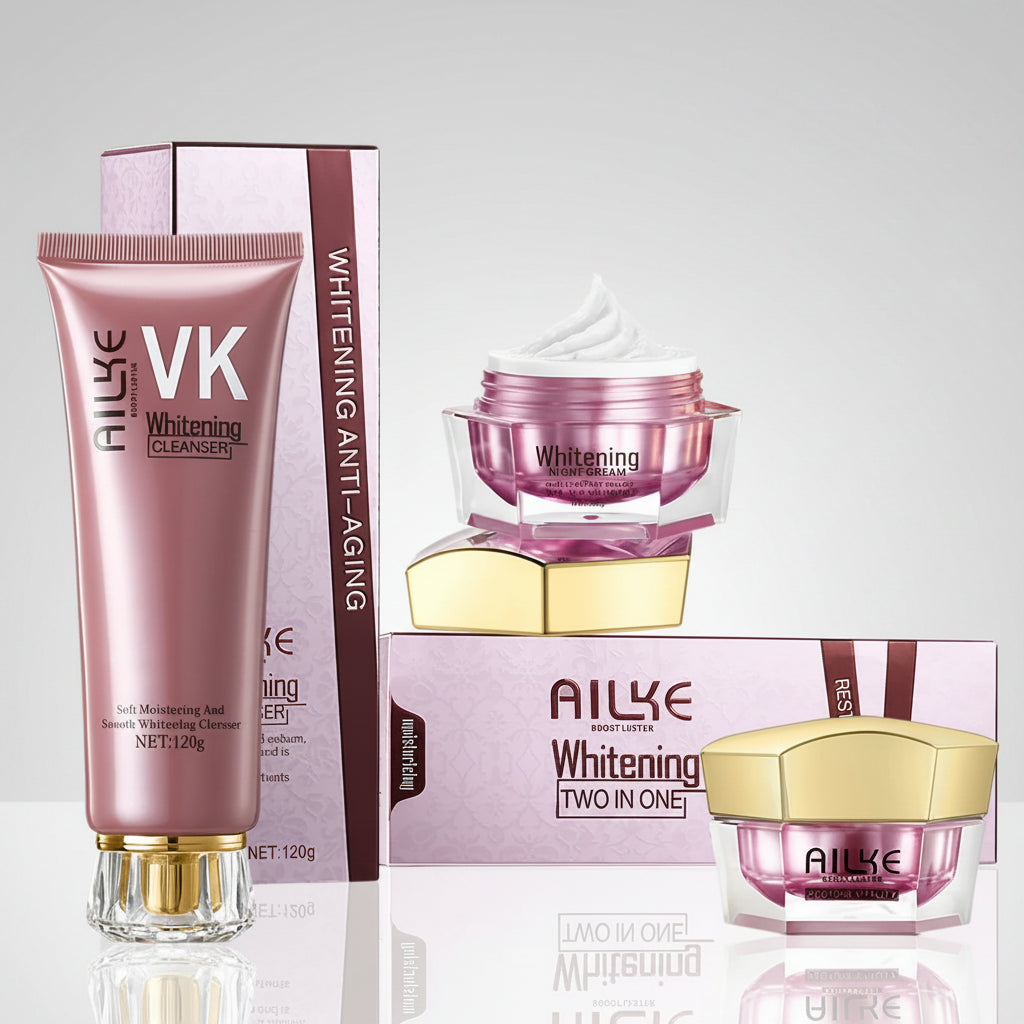 AILKE Face Cream With Hyaluron Scars Whitening Moisturizing Lifting Anti-aging Women Sleeping Dry Korean Bleaching Skin Care mbzr