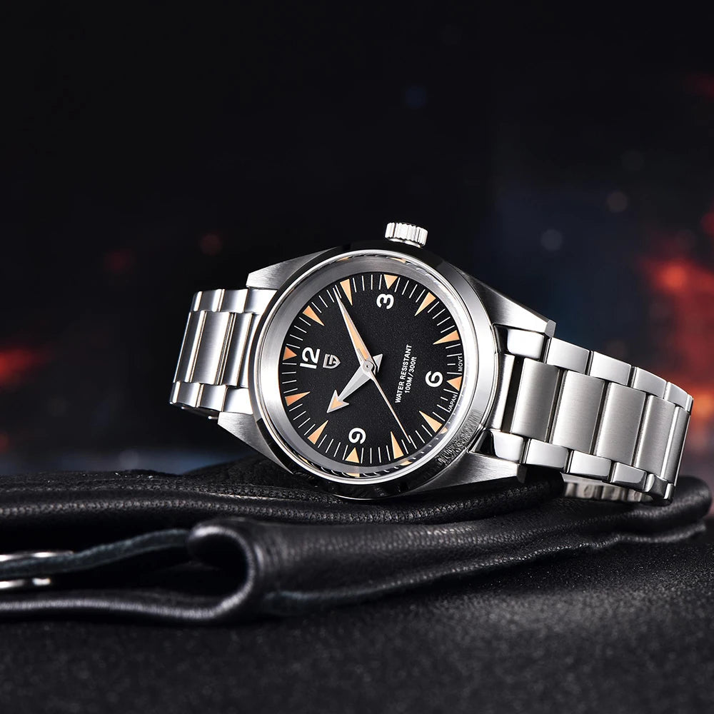 PAGANI DESIGN 38MM Retro Luxury Quartz Watches For Men VH31 Movement Sapphire Stainless Steel 100m Waterproof Reloj Hombre