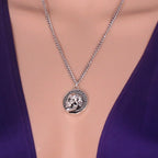 Vintage Ethic  Letter Skull Necklace  Fashion Punk Christmas Skeleton Necklaces for Women and Men