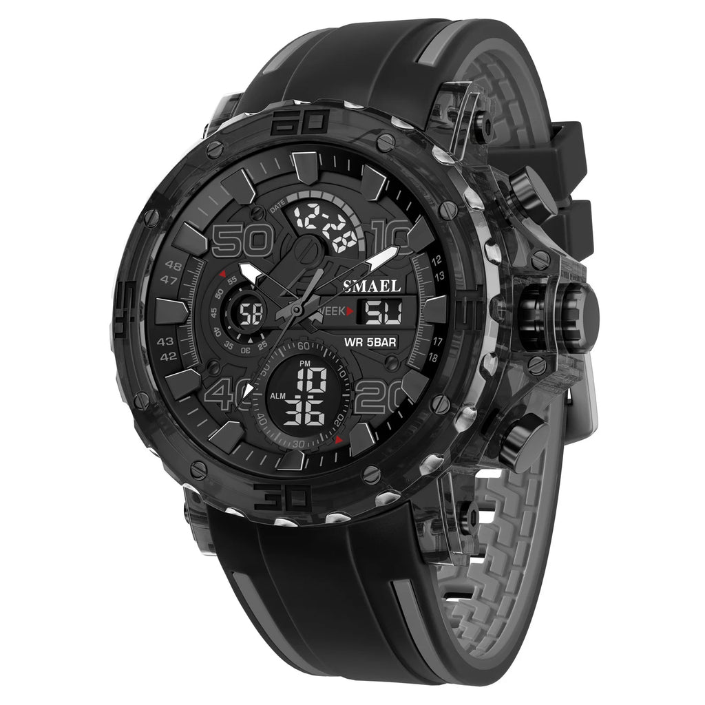 Military Watches Men Watch 2025 New 50M Waterproof Wristwatch Stopwatch Alarm LED Light Digital Watches 8136 Men's Sports Watch mbzr