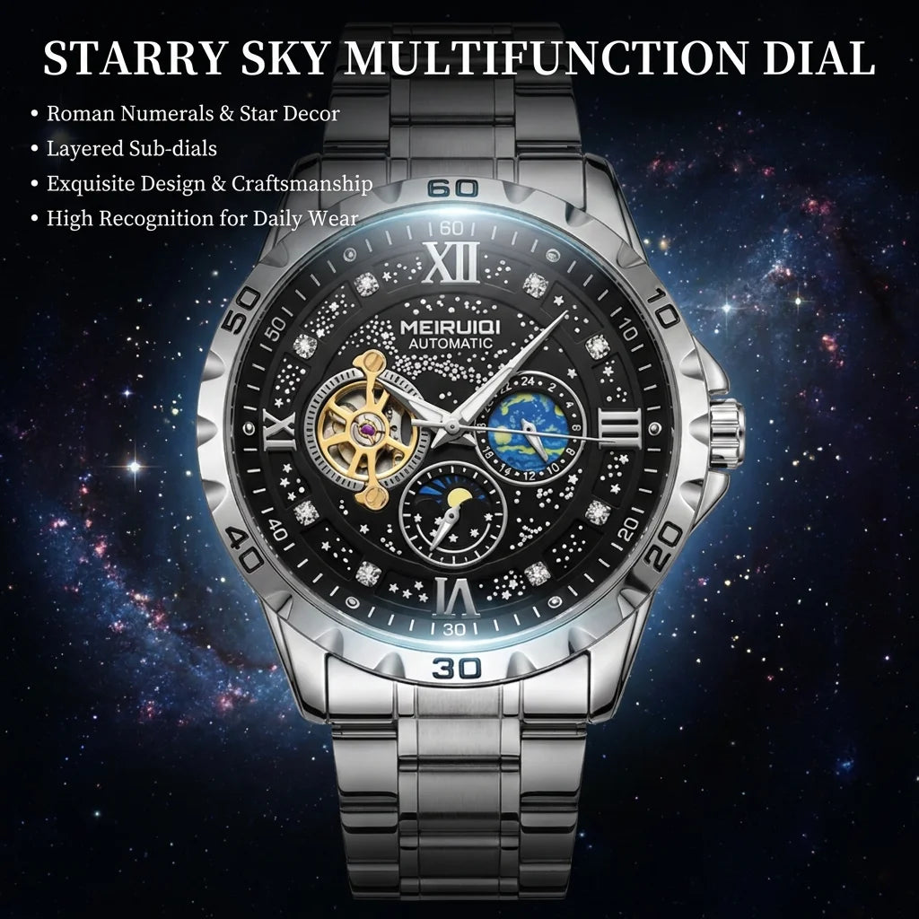 1Pcs Men's Black Dial Alloy Strap Vintage Fashion Classic Fashion Details Quartz Watch For Business Party Holiday
