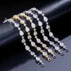 OXTAO 14K Gold Filled Wedding Bridal Bracelet for Brides Moissanite&Zirconia Classic Teardrop Tennis Bracelets D Color VVS1 for Women Girls Jewelry Gift with Certified