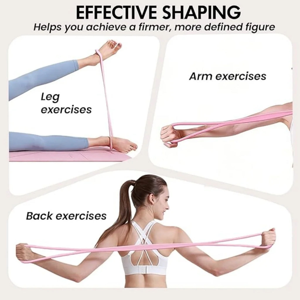 Resistance Bands with Handles,Figure 8 Resistance Band Elastic Fitness Bands Exercise Band for Home Yoga Gym Workout mbzr