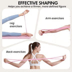 Resistance Bands with Handles,Figure 8 Resistance Band Elastic Fitness Bands Exercise Band for Home Yoga Gym Workout mbzr