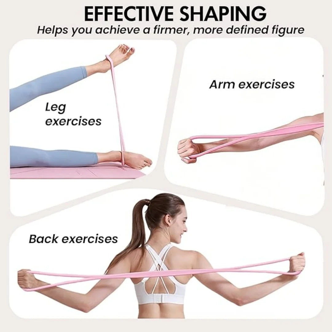 Resistance Bands with Handles,Figure 8 Resistance Band Elastic Fitness Bands Exercise Band for Home Yoga Gym Workout mbzr