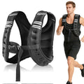12lb Adjustable Weighted Vest with Reflective Stripes, Workout Vest for Running, Strength Training and Walking mbzr