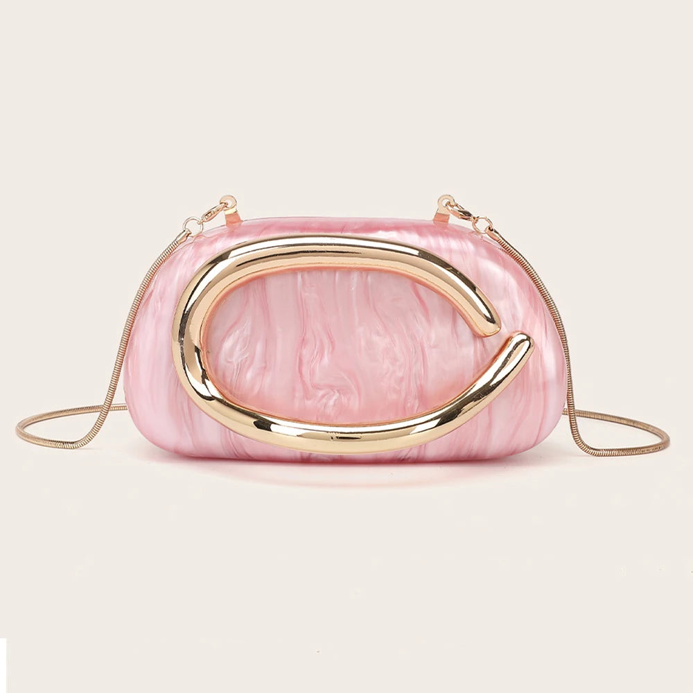 Women's Luxury PVC Box Clutch Bag for Party & Wedding