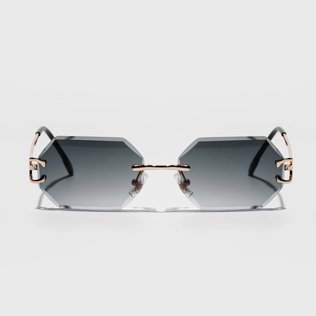 2026 new rimless luxury Sunglasses diamond cut sun shades for man and women designer brand glasses UV400 frameless eyewear mbzr