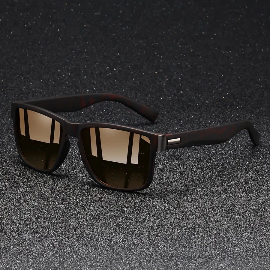 Fashion Vintage Square Polarized Sunglasses Luxury Brand Designer Driver's Eyewear UV400
