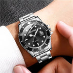 Fashion Men Business Watches Stainless Steel Band Men Calendar Quartz Watch Casual Clock Sports Wristwatch Reloj Hombre mbzr