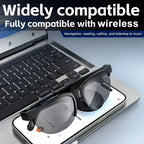 Wireless smart glasses with audio and voice calls, smart glasses for outdoor travel to facilitate calls and listen to music, rechargeable music glasses with built-in microphone mbzr