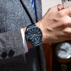 POEDAGAR Original Business Quartz Men Wristwatch High Quality Stainless Steel Waterproof Luminous Stylish Man Watch Date Week Fashion Casual Men's Watches