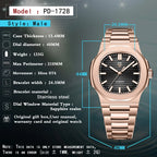 PAGANI DESIGN New Men's Watches Luxury Rose Gold Automatic Watch For Men Mechanical Wristwatch Waterproof AR Sapphire Clock 2026