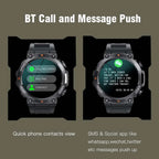 SENBONO Men's Smart Watch  Big Screen Bluetooth Call 400mAh Military Outdoor Sports Fitness Tracker Smartwatch Men Women K56