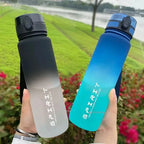 1 Liter Large Capacity Sports Water Bottle Leak Proof Colorful Plastic Cup Drinking Outdoor Travel Portable Gym Fitness Jugs mbzr