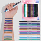 Waterproof Eyeliner Pencil Set A Combination of Multiple Colors Creates The Perfect eye Makeup Shimmering Multi-Color Eyeshadow mbzr