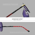 KINGSEVEN New Fashion Pilot Frame Sunglasses Unisex Classic Outdoor Sports Summer Glasses Polarized UV400 Driving Shades Eyewear