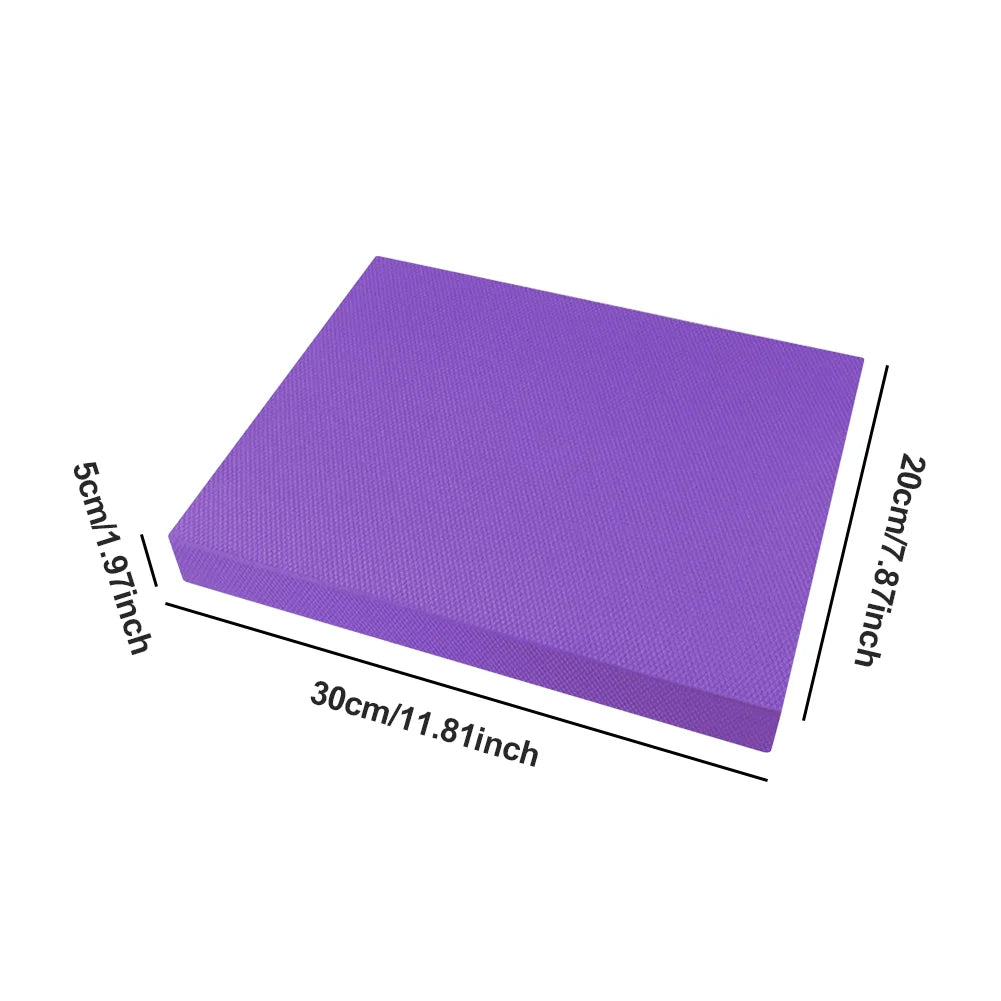Non Slip Foam Yoga Balance Pad Stability Training Cushion Fitness Workout Floor Mat for Home Gym Pilates Core Strength Exercise Supplies mbzr