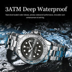 POEDAGAR Luxury Classic Man Wristwatch Waterproof Luminous Date Business Male Clock Stainless Steel Fashion Quartz Men's Watches mbzr