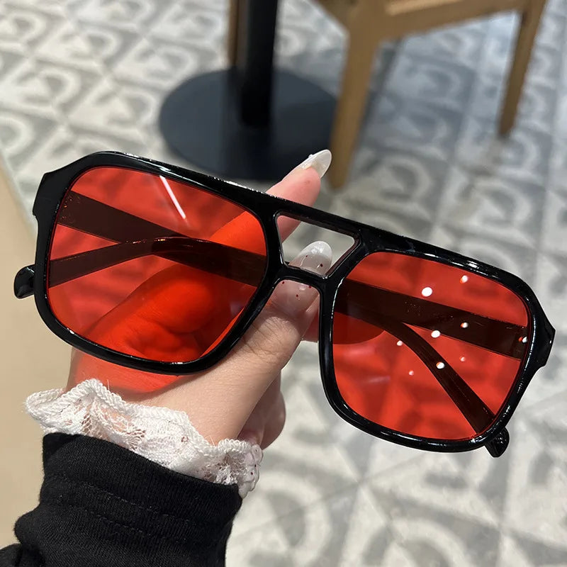 Vintage Square Sunglasses Women Brand Designer Retro Sun Glasses Female Shades Mirror Fashion Outdoor Очки Солнечны