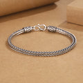 925 Sterling Silver Bracelet Chain Vintage for Men Women Luxury Wedding Jewelry Engagement Fashion Party Gifts mbzr