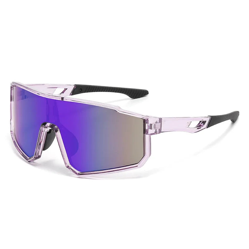 Mountain climbing sunglasses with UV protection, outdoor sports glasses for hiking and cycling, windproof mountaineering goggles with large European and American frames mbzr