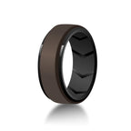 7 Pack Rubber Wedding Bands for Men, 8mm Hypoallergenic Breathable Men's Silicone Ring for Him, Multi Color Active Sport Fitness