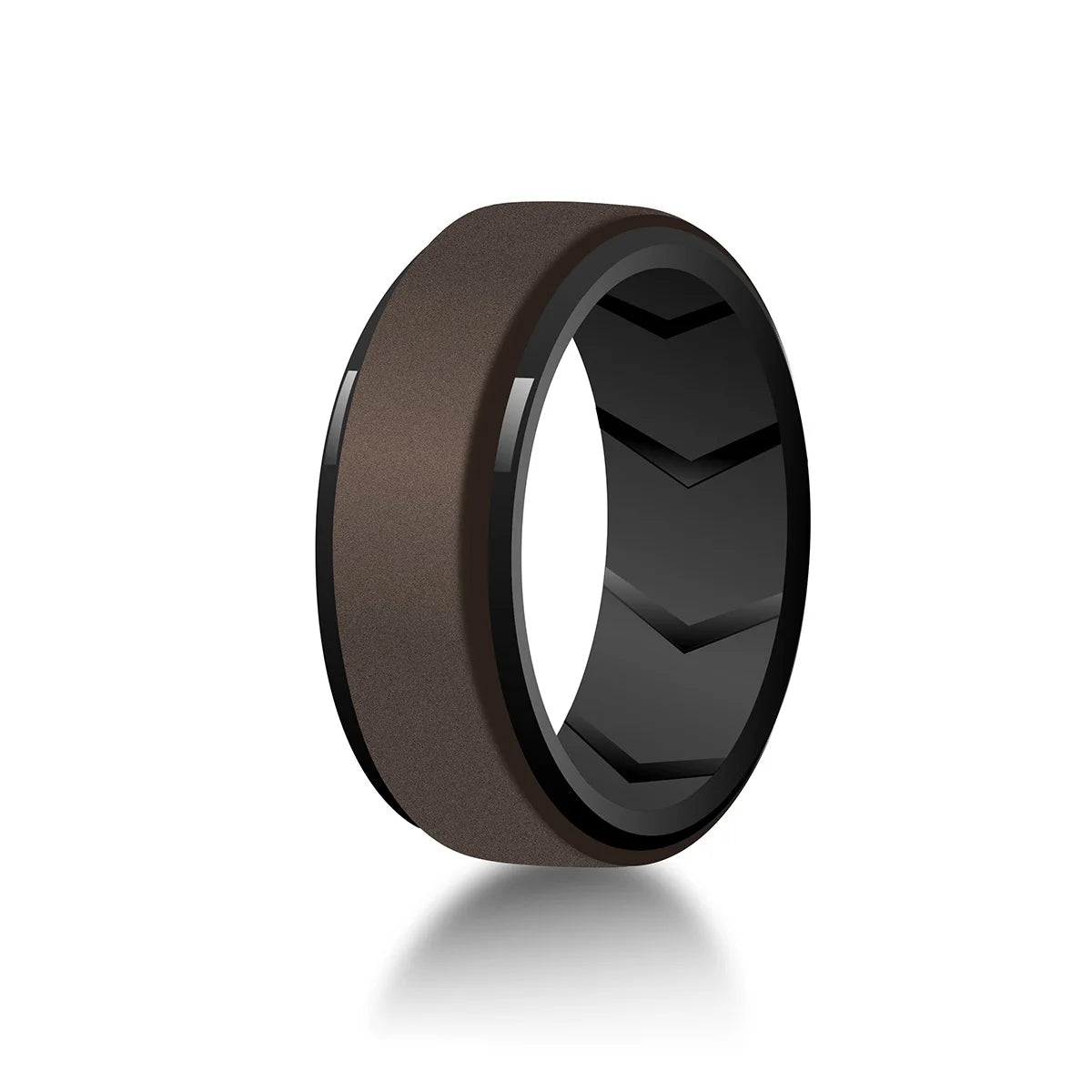 7 Pack Rubber Wedding Bands for Men, 8mm Hypoallergenic Breathable Men's Silicone Ring for Him, Multi Color Active Sport Fitness