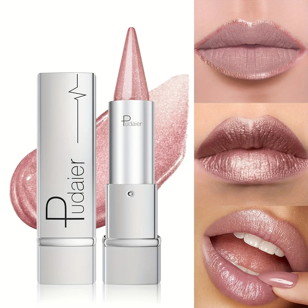 Waterproof and shimmery lipstick, waterproof and sweatproof, long-lasting and smudge-proof, not easy to smudge. mbzr