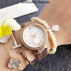 High-end Women's Watches, 2026 French-style Luxurious Casual Ladies' Wristwatches, 32mm Creative Letter "Double C" Fashionable Gold-rimmed Diamond-studded Ladies' Watches, High-end Couple's Wristwatches. Quartz Wristwatches mbzr