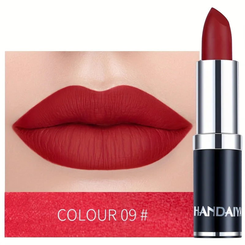 Matte Lipstic Long-Lasting, High-Pigment Velvet Finish, Smooth & Non-Drying Formula, Multiple Bold Shades for All Skin Tone mbzr