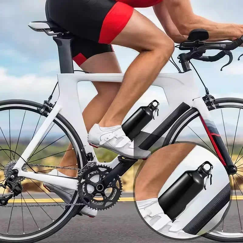 500/750mL Aluminum Outdoor Bike Sports Water Bottle Drinking Kettle Drinking Cup Leakproof Water Jug for Travel Running Camping mbzr