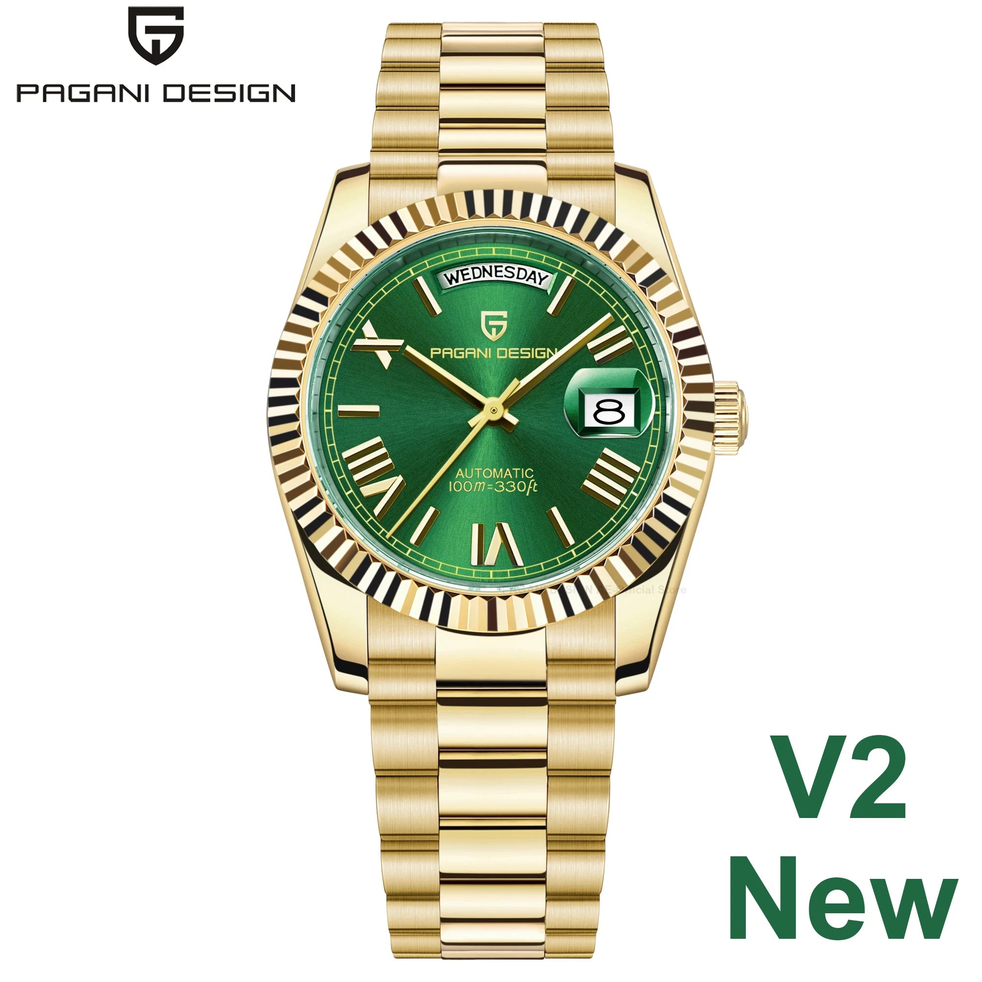 PAGANI DESIGN DD36 Double calendar 36MM mechanical automatic men watch Haiou ST16 sapphire luxury waterproof  relogio masculino