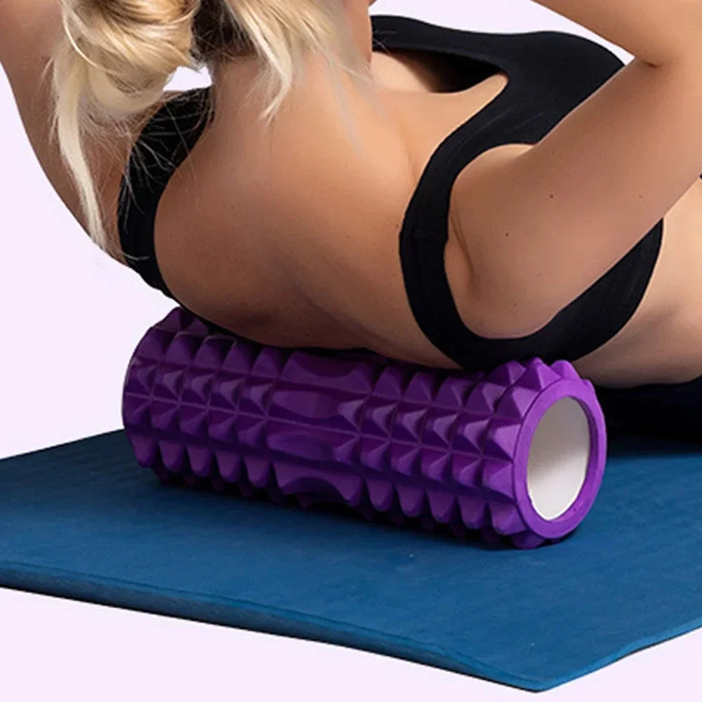 Yoga Column Foam Roller Grid Fitness Muscle Training Pilates Massage Roller Trigger Point Therapy Exercise mbzr