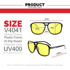 VIVIBEE Men Photochromic Night Vision Sunglasses Color Change Transition 2026 Yellow Big Sun Glasses Oversized Polarized Goggles mbzr