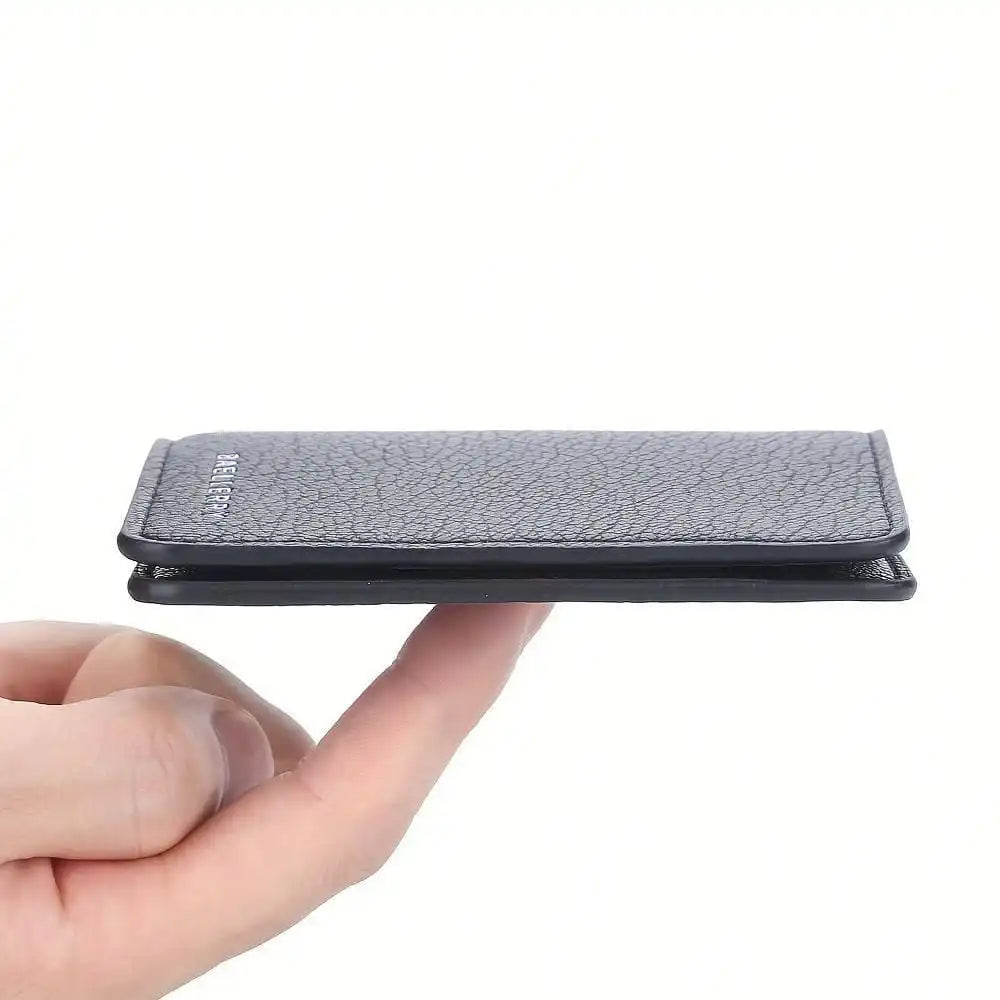 Mens Minimalist Slim Wallet - Pu Leather Credit Card Holder Bag Front Pocket Purse - For Men - Perfect Gift For Birthday & Travel