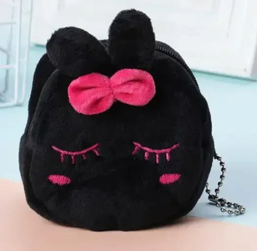1PC Cute Coin Purse Zipper Change Purse with Keychain Small Headphone Lipstick Bag Mini Wallet Money Bag