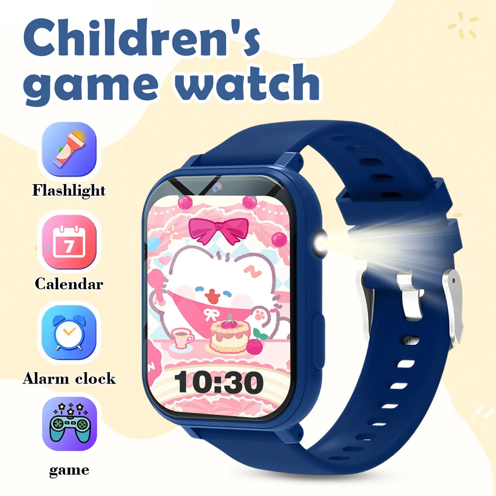 Smart Watch 18 Games Camera Waterproof Flashlight Sleep Monitoring For Birthday Holiday Gift Boy Girl Children