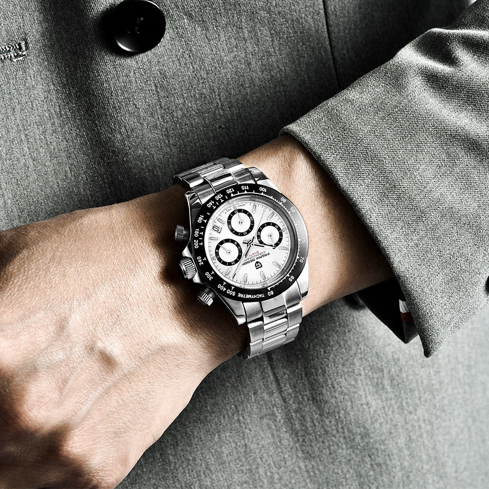 2026 New PD-1644 PAGANI DESIGN Top Brand Men's Sports Quartz Watches Sapphire Stainless Steel 100M Waterproof Luminous Chronograph Luxury Reloj Hombre