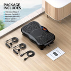 Magnetic Vibration Plate Exercise Machine: 200 Speeds, 330lb Capacity, Portable & Quiet Home Fitness for Women/Men mbzr