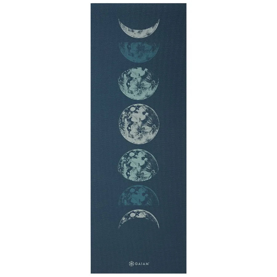 Yoga Mat - Premium 6mm Print Reversible Extra Thick Non Slip Exercise and Fitness Mat for All Types of Yoga Pilates and Floor W mbzr