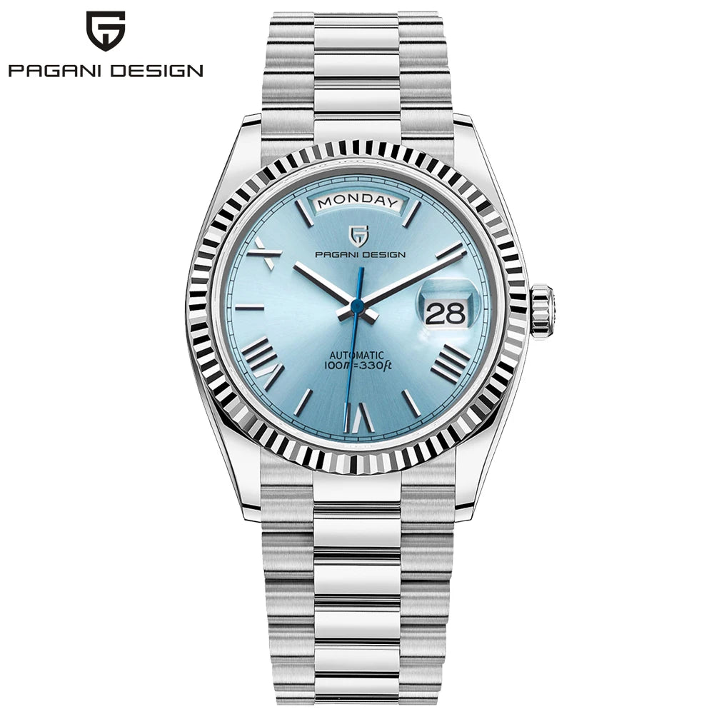 PAGANI DESIGN DD36 Double calendar 36MM mechanical automatic men watch Haiou ST16 sapphire luxury waterproof  relogio masculino