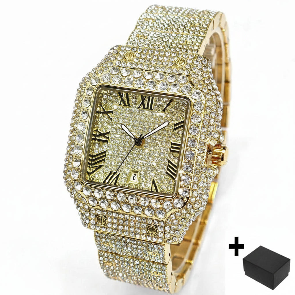 Hot Fashion Luxury Brand UNIGUET Womens Watch Elegant Pink Diamond Small Dial BlingBling Quartz Ladies Mini Iced Wristwatch Gift mbzr