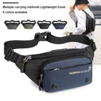 Men Sports Fanny Pack Adjustable Strap Fitness Mobile Phone Bag Wear-Resistant Marathon Fanny Pack for Outdoor Sports