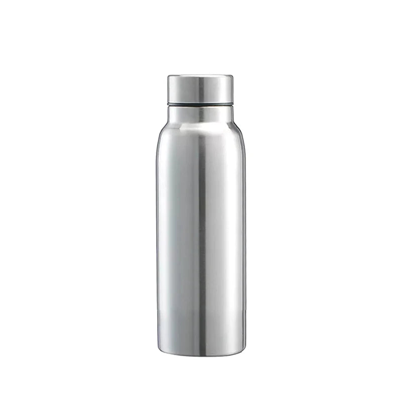 Portable Sports Water Bottle 650ML 1000ML Stainless Steel Single Wall Large Capacity Kettle Outdoor Bicycle Sports Drinking mbzr