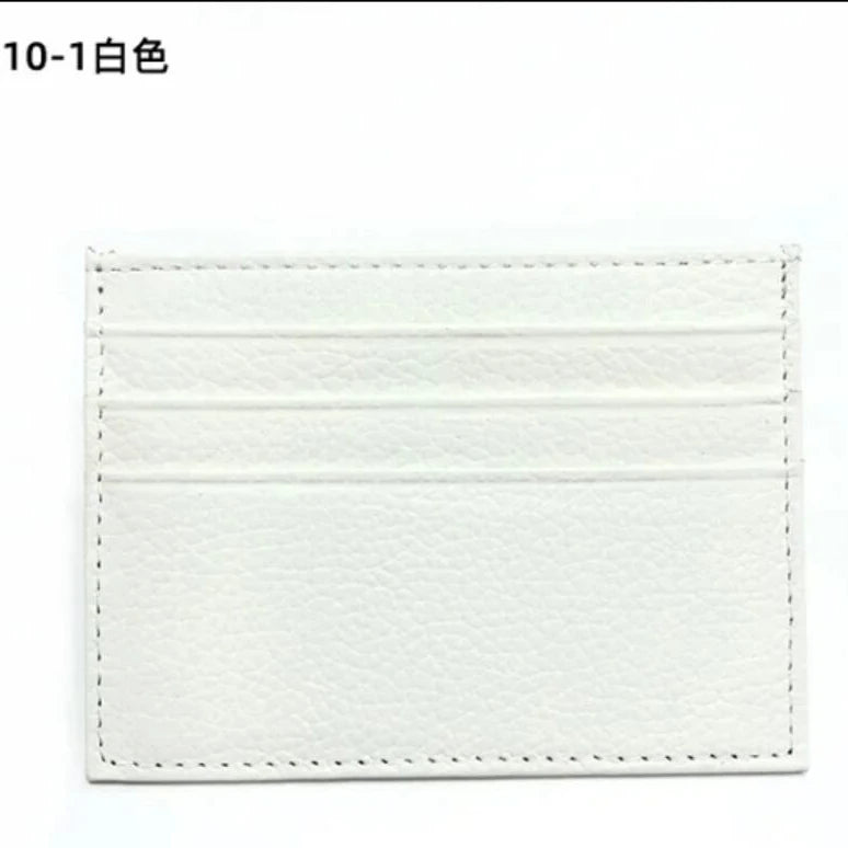 Cowhide Card Holder Woman Man Fashion Slim Mini Card Bag Genuine Leather Engrave Name Luxury Casual Purse