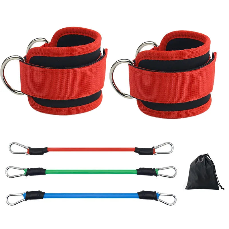 Ankle Straps Resistance Bands Set Fitness Workout  Equipment  Yoga Elastic Fitness Ankle Weight Band for Gym Man Woman TLD01 mbzr
